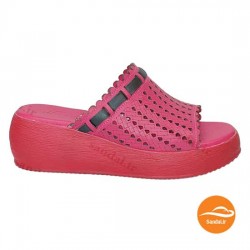 دمپایی زنانه چرمی میشل کد 054 - 124